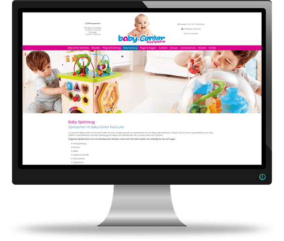 Website Baby Center Karlsruhe