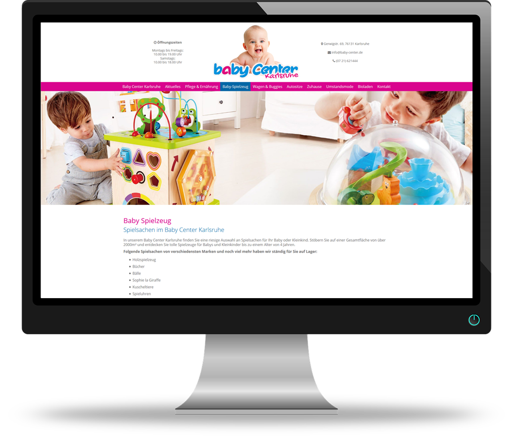 Website Baby Center Karlsruhe